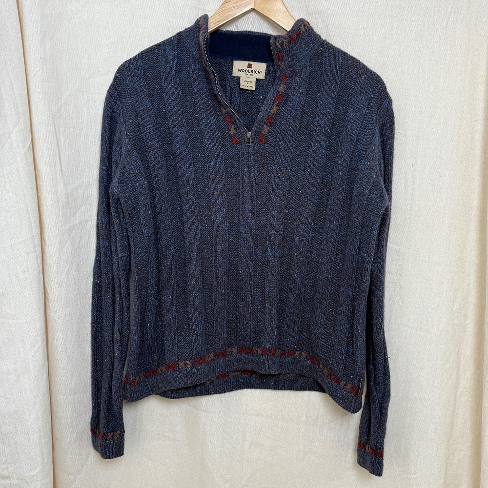 VTG Woolrich Sweater Small Blue